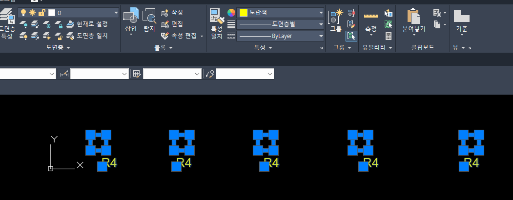 CAD 색상 설정